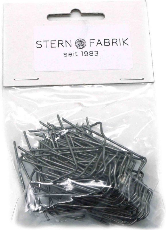 Stern Fabrik steekkrammen - 50x stuks - 50 mm - krammetjes/patentkrammen/klemmetjes