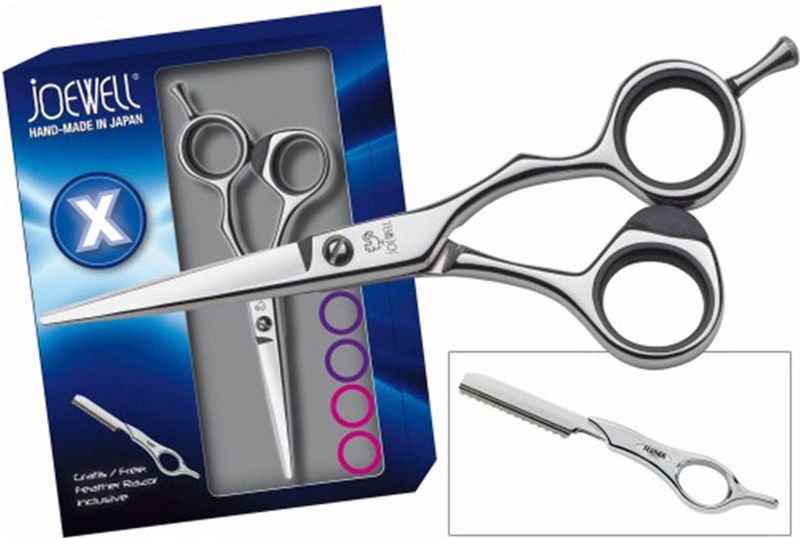 Joewell - X-Set - Kappersschaar - Zwart - Japans Staal