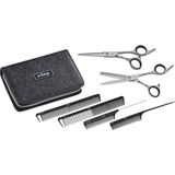 E-Kwip - Starterset 2.0 - Kappersscharen - Roestvrijstaal - Inclusief Kam en Etui