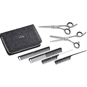 E-Kwip - Starterset 2.0 - Kappersscharen - Roestvrijstaal - Inclusief Kam en Etui