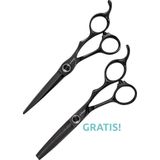 E-Kwip Kuro Range Set - Kappersschaar - Zwart - Japans Staal