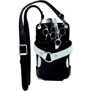 Gereedschapstas - Zwart - Kunstleder - Met Draagriem en Steekvakken