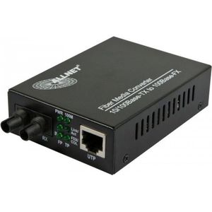 Allnet - ALL-MC107-ST-MM - Netwerk Media Converter - Zwart - 100Mbit/s, 10/100BaseTX, 100BaseFX