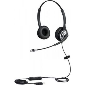Plusonic - 8.2MS - Headset - Zwart - Binauraal, Noise Cancelling, USB-A, Geoptimaliseerd voor Microsoft Teams