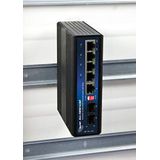 Allnet - Unmanaged Gigabit - Netwerkschakelaar - Zwart - 5 Poorten met PoE-ondersteuning