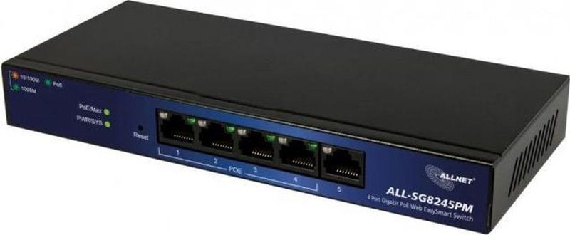 Allnet ALL-SG8245PM Netwerk switch 5 poorten 1000 MBit/s PoE-functie