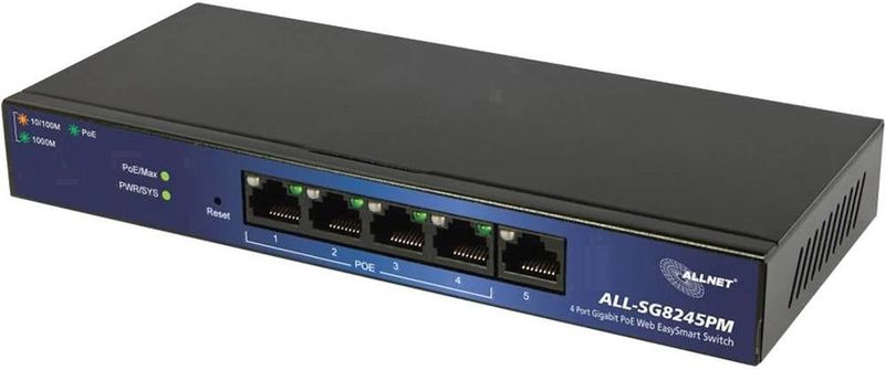 Allnet ALL-SG8245PM Netwerk switch 5 poorten 1000 MBit/s PoE-functie