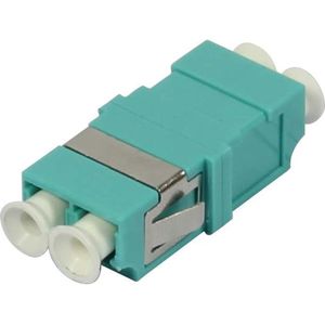 Synergy 21 Glasvezel koppeling LC socket/LC socket 50/125u multimode duplex PVC aqua zonder flens (Netwerkkoppeling), Netwerk accessoires