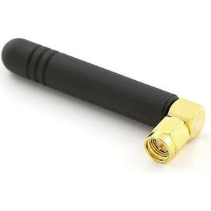 Allnet ALL-ANT24-OMNI-RSMA Stub Omnidirectionele antenne RP-SMA 2dBi Netwerkantenne (2G), Netwerkantenne