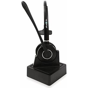 Plusonic - USB Bluetooth Headset - Monauraal - Aangenaam Draagcomfort - Kunstleren Oorkussens - Spreektijd 8 Uur