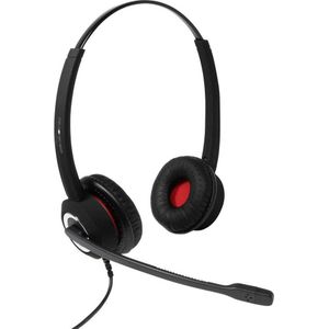 Plusonic - 6337-10.2P - On Ear Headset - Zwart - Kabel - Stereo