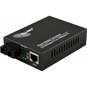 Allnet - ALL-MC106-SC-SM - Netwerk Media Converter - Zwart - 100Mbit/s - 1310nm - Single Mode