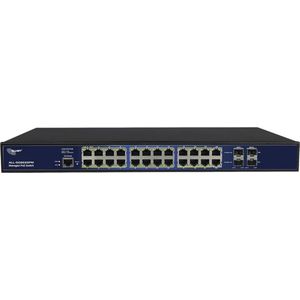 Allnet - Switch Smart Managed - Netwerkschakelaar - Zwart - 24 Poorten - 390W