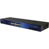 Allnet - ALL-SG8420M - Netwerkschakelaar - Zwart - 16 Gigabit Poorten, 4 MiniGBIC-Slots, Beheerd