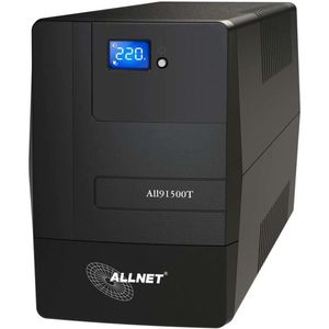 Allnet ALL91500T Ononderbreekbare stroomvoorziening (UPS) 1500 VA (1500 VA, 900 W, Lijninteractief UPS), UPS