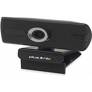Plusonic - Plug and Play USB Webcam - Full HD - Zwart - 1,5 m USB-kabel
