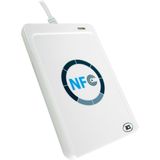 Plusonic - PLCR-NFC - USB NFC Kaartlezer - Wit - CCID-conform, ISO 14443, Leessnelheid tot 424 Kbps