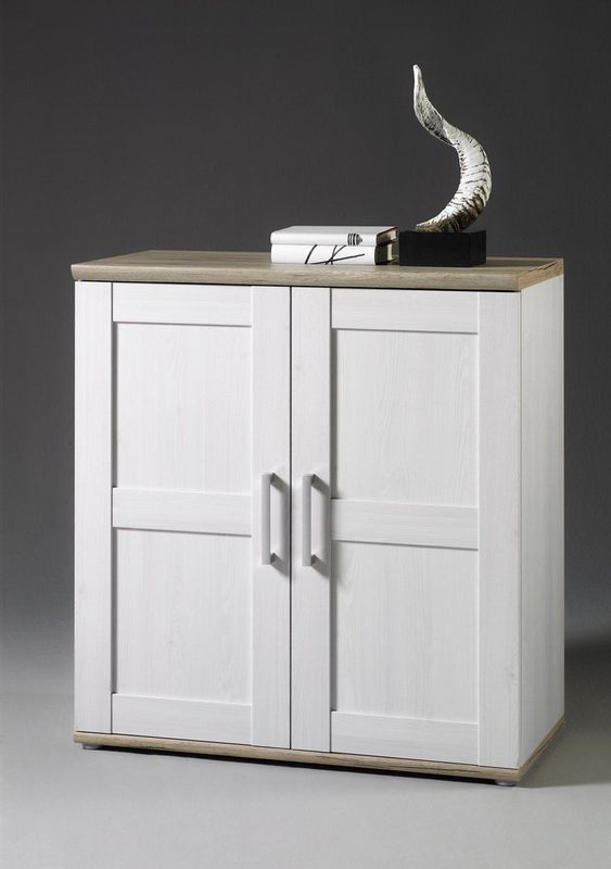 HBZ Kommode »Romance im Landhaustil, BxHxT 93x99x45 cm«, Schrank mit 2 Türen und 2 Einlegeböden