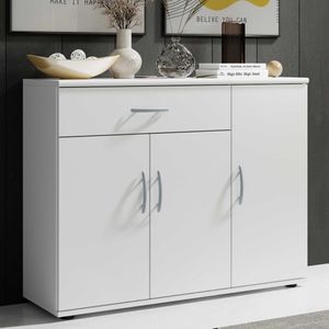 Stella Trading - Dressoir - Wit - Melamine - Moderne Commode met Veel Opbergruimte