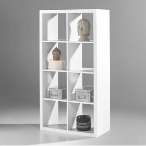 Style - Boekenkast - Wit - MDF - 77 x 38 x 147 cm