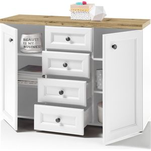 Emob - Commode - Wit - 122x38x83 cm