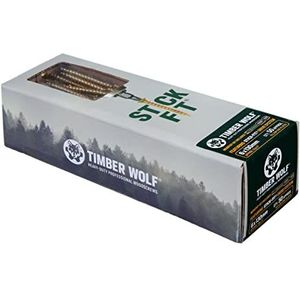 Timber Wolf TW60130 Houtschroeven - 6.0 x 130mm - Doos van 50, Zink & Geel (Goud)