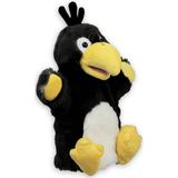 Pluche raaf/kraai handpop knuffel- Vogel knuffels - Poppentheater speelgoed kinderen