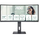 Aoc - Cu34p3cv - 34´´ WQHD - IPS - WLED - 100Hz - Gebogen Monitor