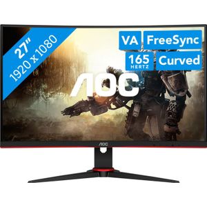 AOC C27G2E - Full HD Curved Gaming Monitor - 165hz - 27 inch