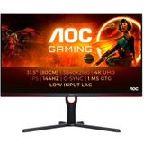 AOC - U32G3X - 4K IPS Gaming Monitor - Zwart - 32 inch - 144Hz