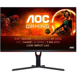 AOC - U32G3X - 4K IPS Gaming Monitor - Zwart - 32 inch - 144Hz