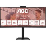 AOC - CU34E4CW - Monitor - 34 inch - 3440 x 1440 pixels - VA - 21:9 - 120 Hz