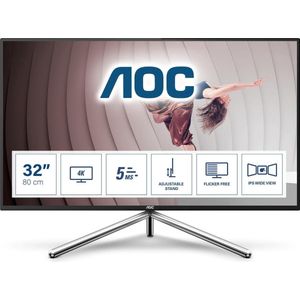 AOC Style-line U32U1 computer monitor 80 cm (31.5"") 3840 x 2160 Pixels 4K Ultra HD LED Zwart