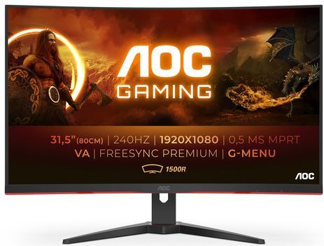 AOC C32G2ZE - Beeldscherm - 31.5 Inch - Full HD - Curved - 240 Hz