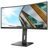 Monitor - 86,4 cm - 3440 x 1440 Pixels - LED - Mat - Gebogen