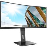 Monitor - 86,4 cm - 3440 x 1440 Pixels - LED - Mat - Gebogen
