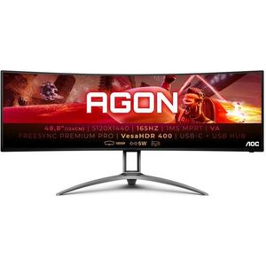 AOC AGON AG493UCX2 gaming monitor 165 Hz, HDMI, DisplayPort, USB-A, USB-C, Freesync Premium Pro