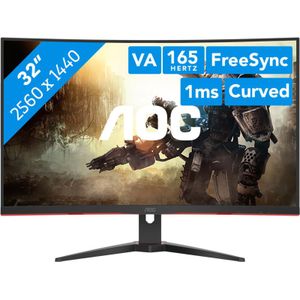 AOC CQ32G2SE - QHD VA Curved 165Hz Gaming Monitor - 32 Inch