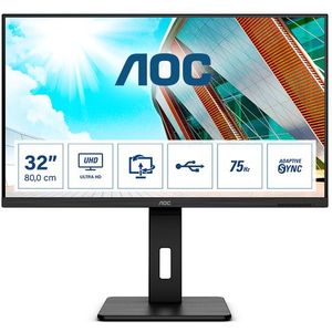 AOC P2 U32P2 computer monitor 80 cm (31.5") 3840 x 2160 Pixels 4K Ultra HD LED Zwart