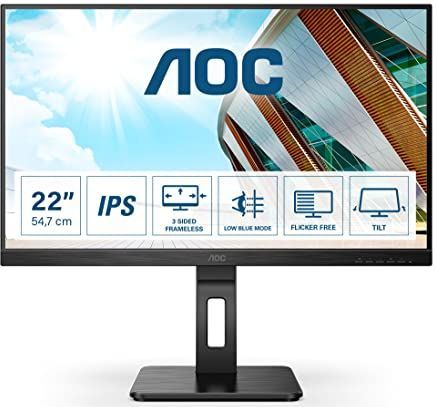 AOC 22P2DU 21.5p IPS, zwart