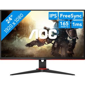 AOC G2 24G2SPAE - Full HD IPS Gaming Monitor - 165hz - G-Sync Compatible - 24 inch