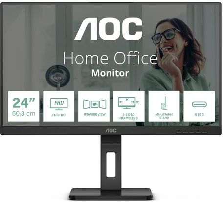 AOC 24P3CV LED display 60,5 cm (23.8") 1920 x 1080 Pixels Full HD Zwart