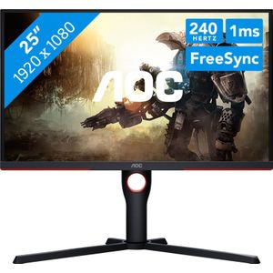 AOC 25G3ZM - Full HD Gaming Monitor - 240hz - Verstelbaar - 25 Inch