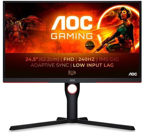 AOC 25G3ZM - Full HD Gaming Monitor - 240hz - Verstelbaar - 25 Inch