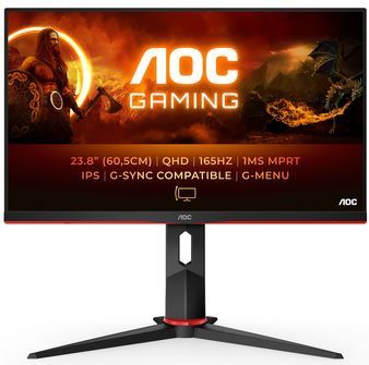 AOC - Q24G2A - QHD Gaming Monitor - Zwart - IPS Paneel - 165Hz