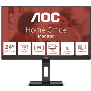 AOC E3 24E3QAF LED display 60,5 cm (23.8") 1920 x 1080 Pixels Full HD LCD Zwart