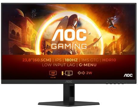 Aoc - 24G4XE - Gaming-monitor - 24 Inch - Full HD - IPS - 180Hz