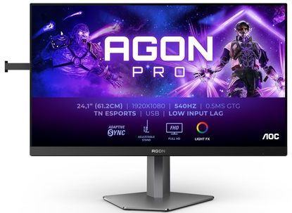 AOC - Agon Pro AG246FK - Monitor - Zwart - 24.10 inch - 1920 x 1080 Pixels