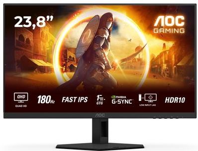 AOC G4 Q24G4RE computer monitor 60,5 cm (23.8") 2560 x 1440 Pixels Quad HD LED Zwart, Rood