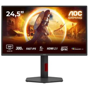 AOC Q25G4SR Monitor - Zwart - 2560 x 1440 Pixels - 300 Hz